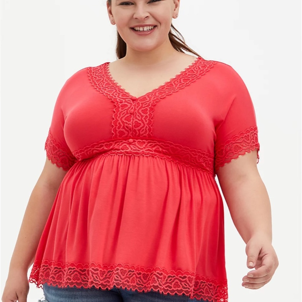 Torrid shirt 4x lace